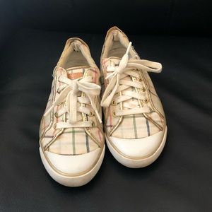 Vintage Y2K Gold Pattern Coach Sneakers